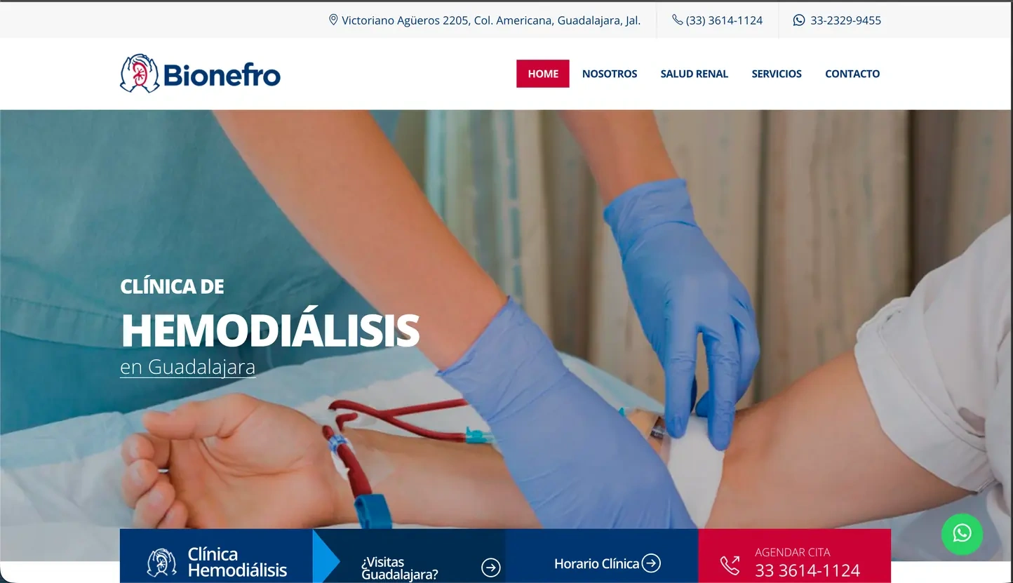 Bionefro - Clínica de Hemodiálisis en Guadalajara