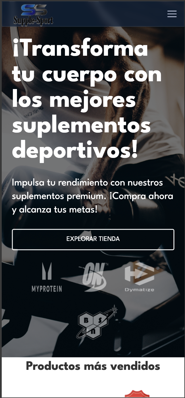 Supple Sport - Ecommerce de suplementos